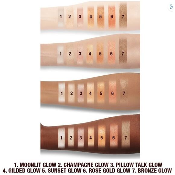 NIB C Tilbury HOLLYWOOD GLOW GLIDE FACE ARCHITECT HIGHLIGHTER CHAMPAGNE GLOW - Picture 4 of 6